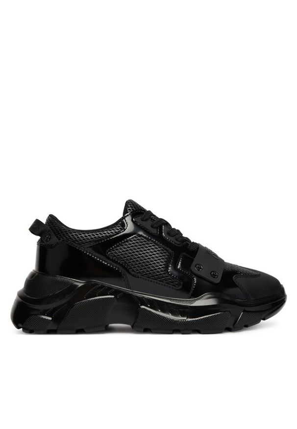 Versace Jeans Couture Sneakersy 80YA3SC4 ZSE03 Czarny. Kolor: czarny. Materiał: skóra