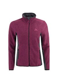 GLENMUIR - Bluza polarowa dla kobiet Peggy Purple - Elegancka i Wygodna. Typ kołnierza: kaptur. Kolor: fioletowy. Materiał: polar