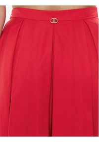 TwinSet - TWINSET Spódnica trapezowa 232TT2496 Czerwony Regular Fit. Kolor: czerwony. Materiał: syntetyk