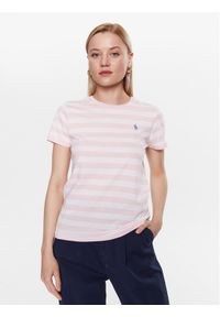 Polo Ralph Lauren T-Shirt 211915779002 Różowy Regular Fit. Typ kołnierza: polo. Kolor: różowy #1