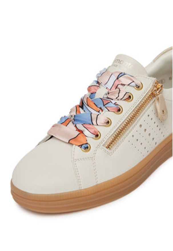 Remonte Sneakersy D2C03-80 Biały. Kolor: biały. Materiał: skóra