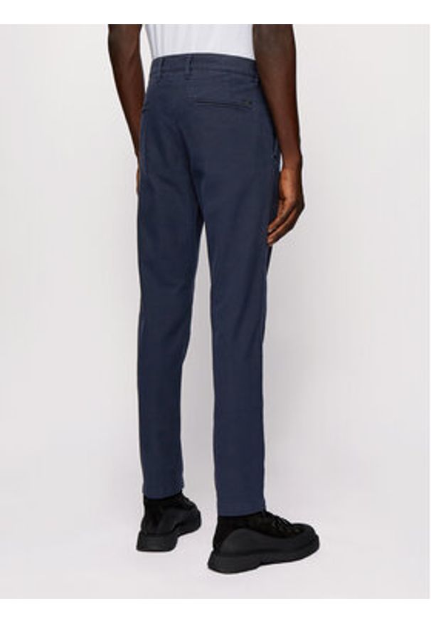 BOSS - Boss Spodnie materiałowe Schino-Modern 2 50436144 Granatowy Slim Fit. Kolor: niebieski. Materiał: bawełna