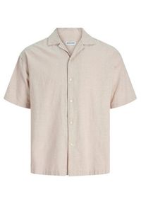 Jack & Jones Koszula Breeze 12288594 Beżowy Relaxed Fit. Kolor: beżowy. Materiał: bawełna #5