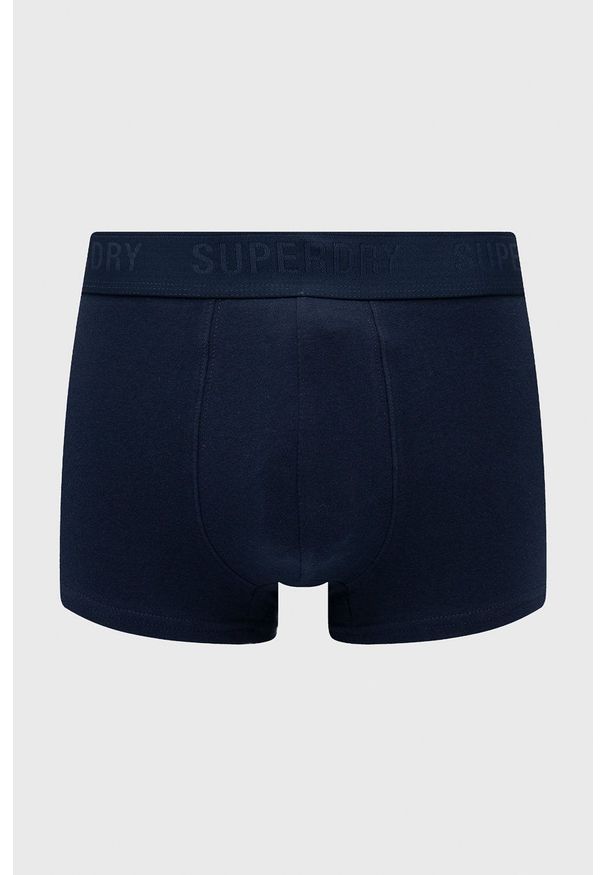 Superdry Bokserki (3-pack) męskie kolor granatowy. Kolor: niebieski. Materiał: bawełna