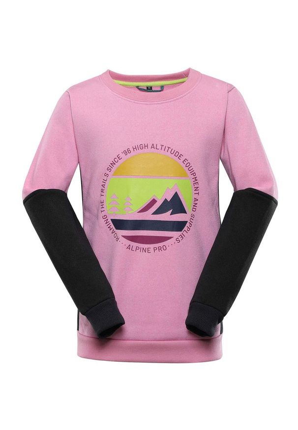 ALPINE PRO - Bluza dla dzieci Alpine Pro Rondo - Ciepła i Trwała 116-122. Kolor: zielony. Materiał: poliester
