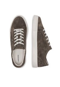 Lasocki Sneakersy TOSTO-01 MI24 Khaki. Kolor: brązowy. Materiał: skóra, zamsz