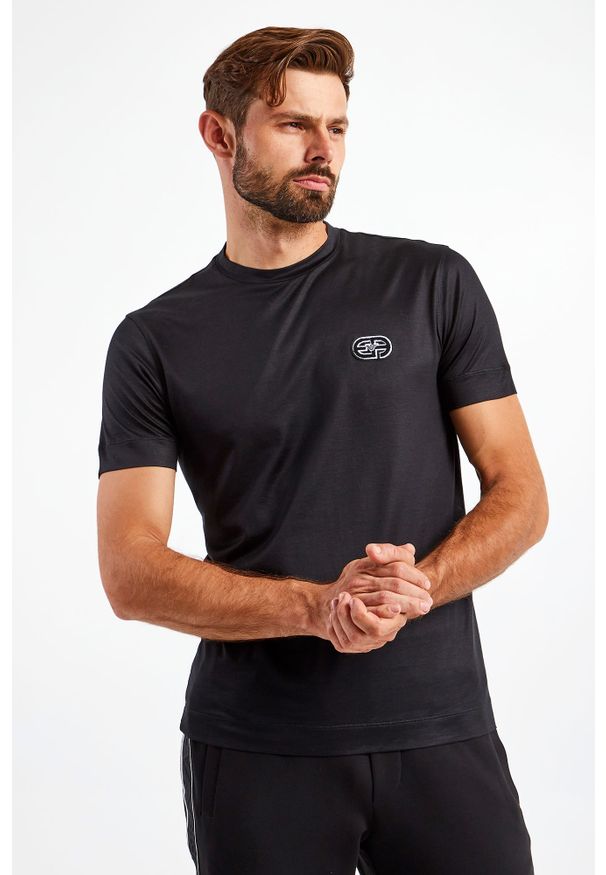 Emporio Armani - T-SHIRT EMPORIO ARMANI. Wzór: aplikacja