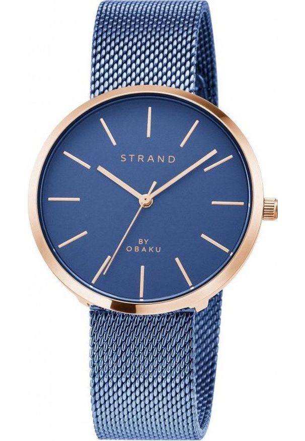 Zegarek Strand S700LXVLML Granatowy zegarek Damski Strand. Kolor: niebieski