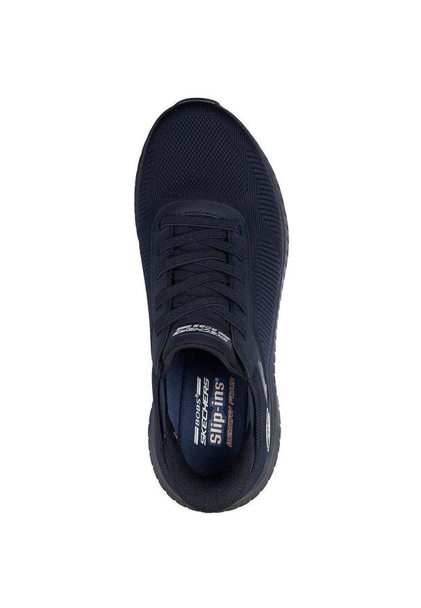 skechers - Adidasy Skechers Bob Squad Chaos - Solid Step, Mężczyźni. Kolor: niebieski. Materiał: materiał. Sport: fitness