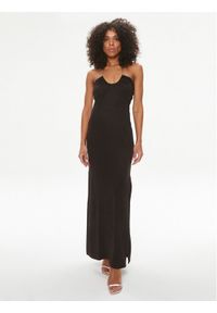MICHAEL Michael Kors Sukienka wieczorowa MS482CLAPQ Czarny Regular Fit. Kolor: czarny. Materiał: wiskoza. Styl: wizytowy