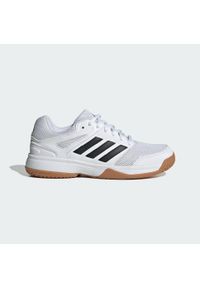 Adidas - Buty piłkarskie Speedcourt IN Kids. Kolor: czarny, biały, brązowy, wielokolorowy. Materiał: materiał. Sport: piłka nożna