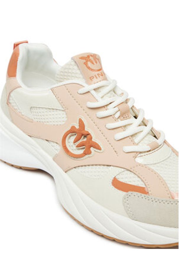 Pinko - PINKO Sneakersy Ariel 15 SS0067E023 Beżowy. Kolor: beżowy. Materiał: materiał