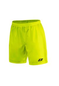 ZINA - Spodenki piłkarskie dla dzieci Zina Iluvio Junior meczowe. Kolor: żółty, wielokolorowy, zielony. Styl: sportowy #1