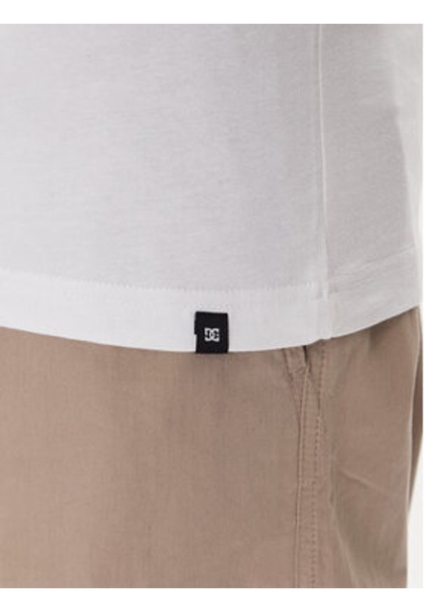 DC Shoes T-Shirt ADYZT05457 Biały Heritage Fit. Kolor: biały. Materiał: bawełna