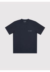 Pako Lorente - PAKO LORENTE – Granatowy t-shirt męski. Kolor: niebieski, biały, czarny. Materiał: bawełna #5