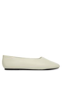 Calvin Klein Baleriny Round Ballerina Lth HW0HW02943 Biały. Kolor: biały. Materiał: skóra #1