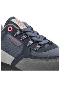 Granatowe Sneakersy Męskie Cross Jeans Modne Buty. Kolor: niebieski. Materiał: materiał, skóra ekologiczna. Szerokość cholewki: normalna #3