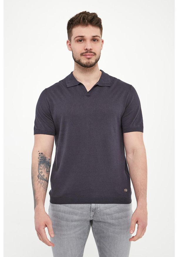 Liu Jo - Polo męskie lniane LIU JO. Typ kołnierza: polo. Materiał: len