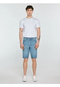 Big-Star - Szorty męskie jeansowe niebieskie Colter 310. Stan: podwyższony. Kolor: niebieski. Materiał: jeans. Długość: krótkie. Sezon: lato. Styl: klasyczny, vintage, wakacyjny #2