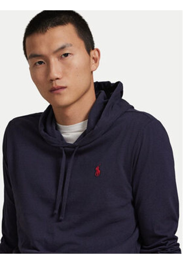 Polo Ralph Lauren Longsleeve 710847203013 Granatowy Regular Fit. Typ kołnierza: polo. Kolor: niebieski. Materiał: bawełna. Długość rękawa: długi rękaw