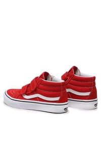 Vans Sneakersy Sk8-Mid Reissu VN00018TH1N1 Czerwony. Kolor: czerwony. Materiał: zamsz, skóra. Model: Vans SK8