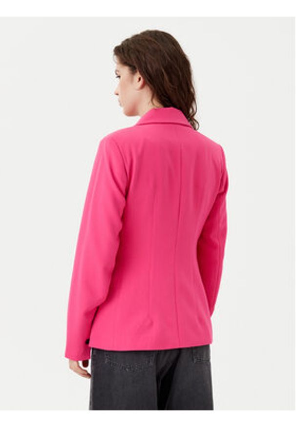 only - ONLY Marynarka Raven 15338389 Różowy Slim Fit. Kolor: różowy. Materiał: syntetyk