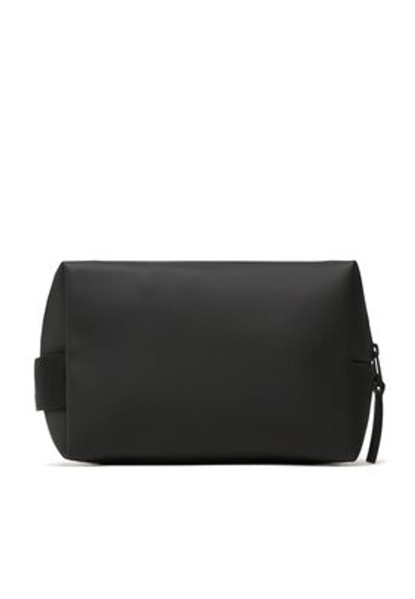 Rains Kosmetyczka Wash Bag Small 15580 Czarny. Kolor: czarny. Materiał: skóra