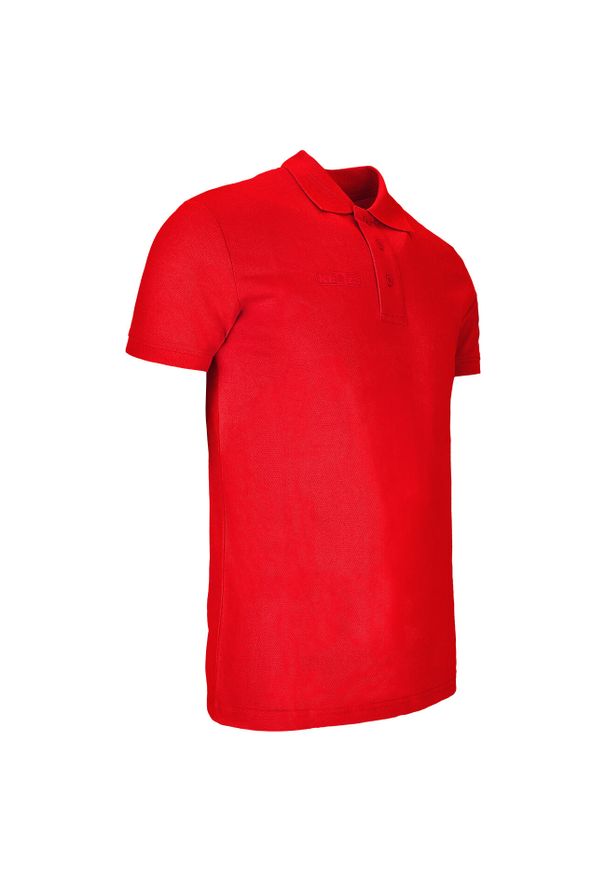 Koszulka Polo KEEZA Velve. Typ kołnierza: polo. Kolor: czerwony. Sport: piłka nożna