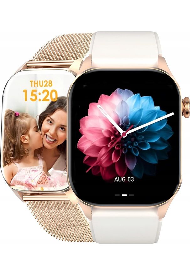 Lazird - Zegarek Damski Smartwatch GLUKOZA 380MAH ROZMOWY AMOLED Ciśnieniomierz. Rodzaj zegarka: smartwatch