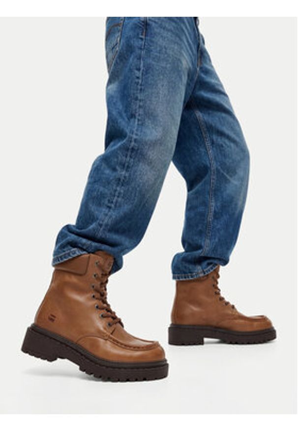 G-Star RAW - G-Star Raw Trzewiki EO-MERIC-25FW35 Beżowy. Kolor: beżowy. Materiał: skóra