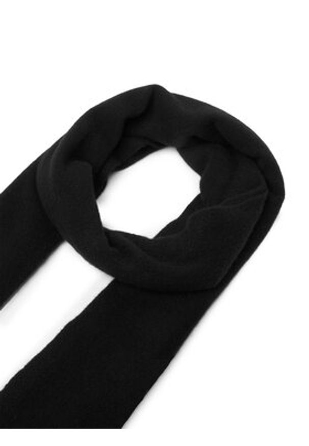 Calvin Klein Szalik Emblem LV04D8014G Czarny. Kolor: czarny. Materiał: kaszmir