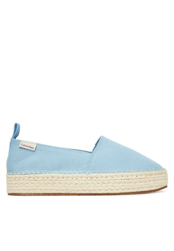 Calvin Klein Jeans Espadryle Platform Espadrille Ml Cs YW0YW01871 Błękitny. Kolor: niebieski. Materiał: materiał. Obcas: na platformie