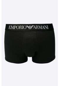 Emporio Armani Underwear - Bokserki. Kolor: czarny. Materiał: bawełna, dzianina, elastan. Wzór: gładki #1