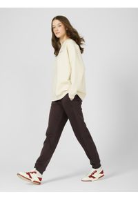 outhorn - Spodnie dresowe joggery damskie Outhorn - brązowe. Kolor: brązowy. Materiał: dresówka #1