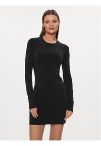 Patrizia Pepe Sukienka codzienna 8A1285/J113-K103 Czarny A-Line Fit. Okazja: na co dzień. Kolor: czarny. Materiał: syntetyk. Typ sukienki: proste. Styl: casual