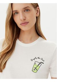 only - ONLY T-Shirt Kita 15349150 Biały Regular Fit. Kolor: biały. Materiał: bawełna