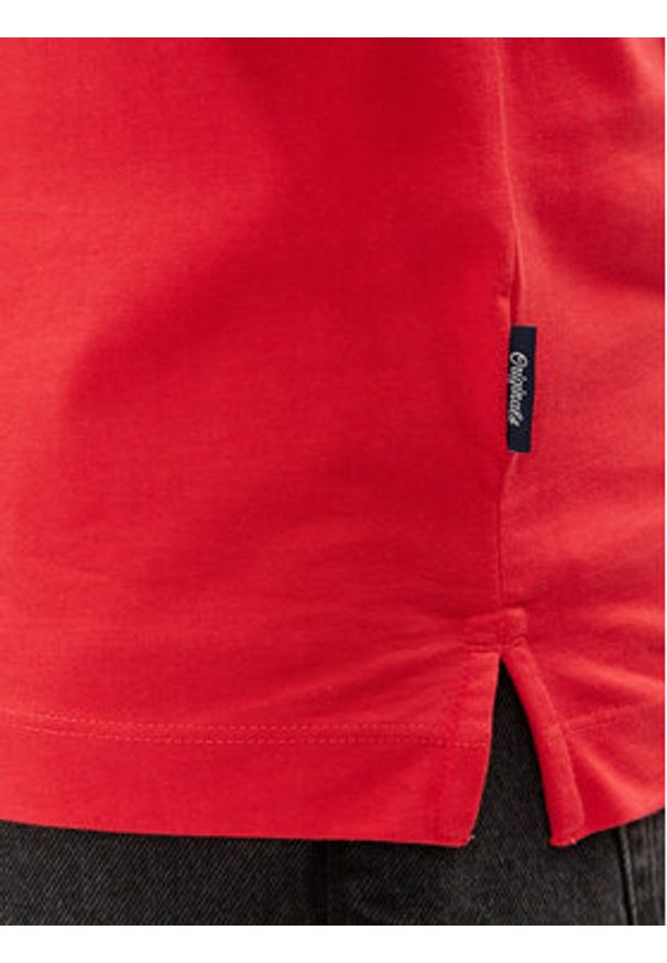 Jack & Jones - Jack&Jones Polo Trevor 12228781 Czerwony Standard Fit. Typ kołnierza: polo. Kolor: czerwony. Materiał: bawełna