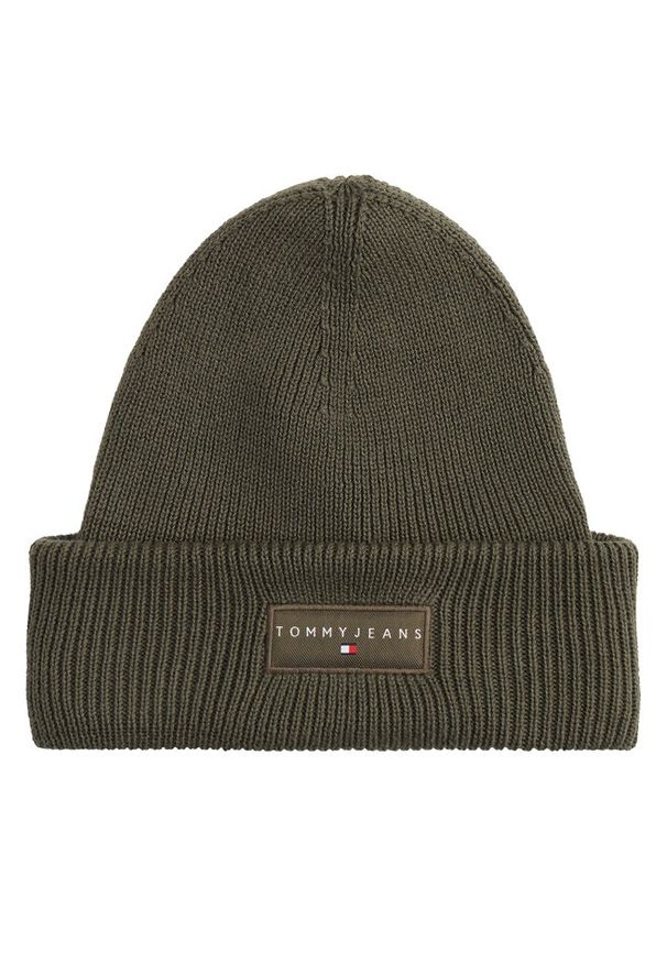 Czapka Tommy Jeans. Kolor: zielony