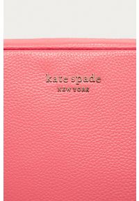 Kate Spade - Torebka skórzana. Kolor: różowy. Materiał: skórzane. Rodzaj torebki: na ramię #5