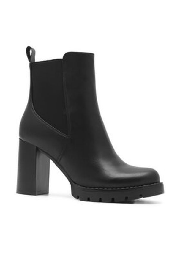 Jenny Fairy Botki WS5068-04 Czarny. Kolor: czarny. Materiał: skóra