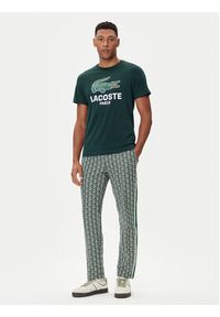 Lacoste T-Shirt TH5634 Zielony Regular Fit. Kolor: zielony. Materiał: bawełna #3