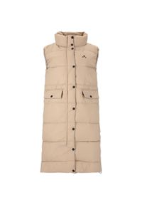 Damska długa kurtka Whistler Amaretto. Kolor: wielokolorowy, beżowy, brązowy. Długość: długie. Sezon: zima. Sport: turystyka piesza #1