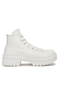 Converse Trzewiki Chuck Taylor All Star Lugged Heel Leather Platform A10370C Biały. Kolor: biały. Materiał: skóra. Obcas: na platformie #1