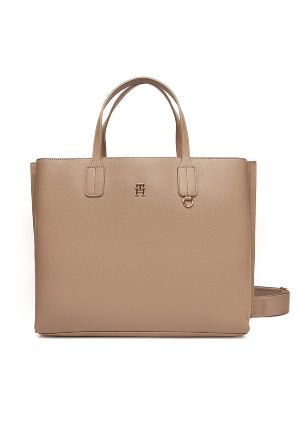 TOMMY HILFIGER - Torebka Tommy Hilfiger. Kolor: beżowy