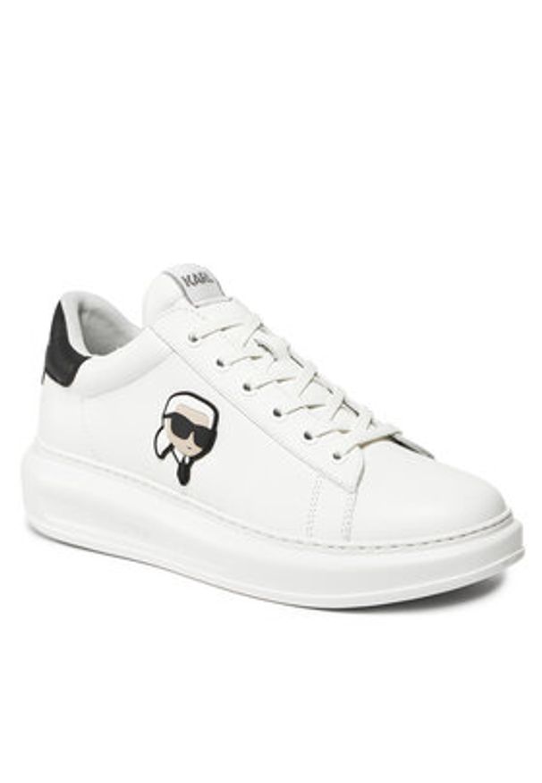 Karl Lagerfeld - KARL LAGERFELD Sneakersy KL52530N Biały. Kolor: biały. Materiał: skóra