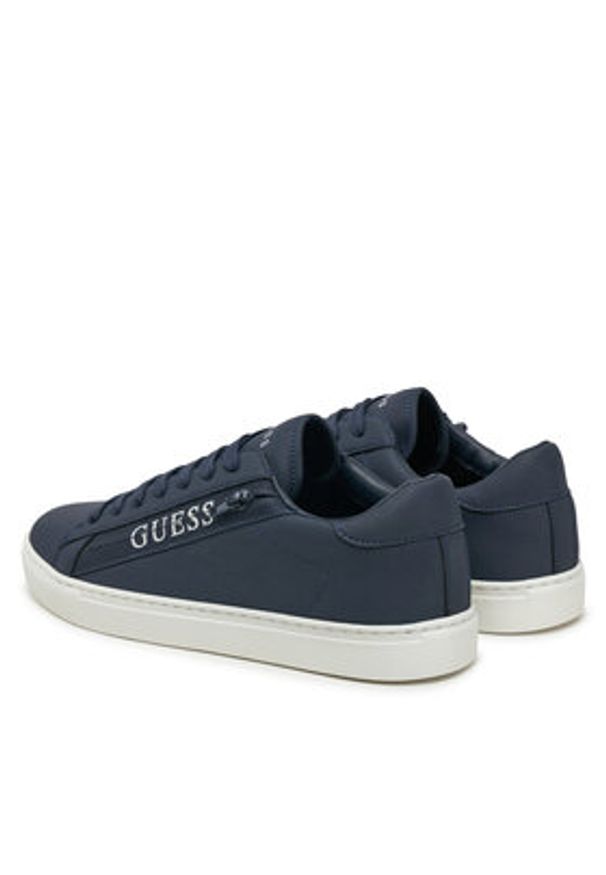 Guess Sneakersy FMJTIK ELE12 Granatowy. Kolor: niebieski. Materiał: skóra