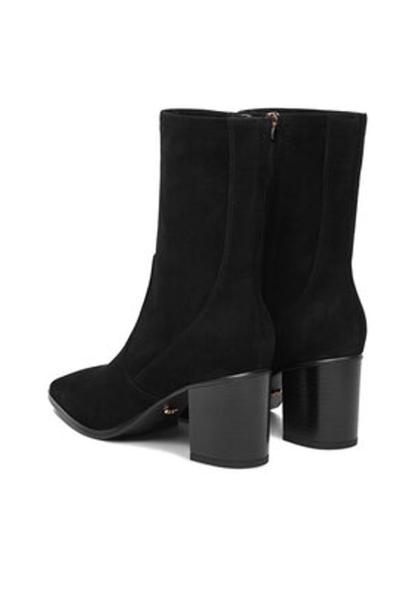 Gino Rossi Botki EO-TINA-1746 Czarny. Kolor: czarny. Materiał: zamsz, skóra