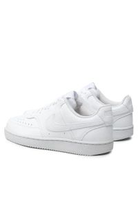 Nike - NIKE COURT VISION LO BE Sneakersy damskie. Okazja: na co dzień, do pracy, na spacer, na uczelnię. Kolor: biały. Materiał: guma, syntetyk, skóra. Szerokość cholewki: normalna. Sezon: lato. Model: Nike Court. Sport: turystyka piesza #5
