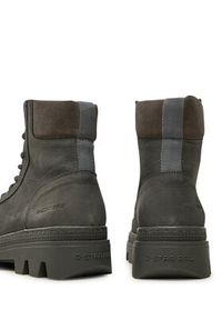 G-Star RAW - G-Star Raw Botki Noxer Boot Mid W D26649 Szary. Kolor: szary. Materiał: nubuk, skóra #6