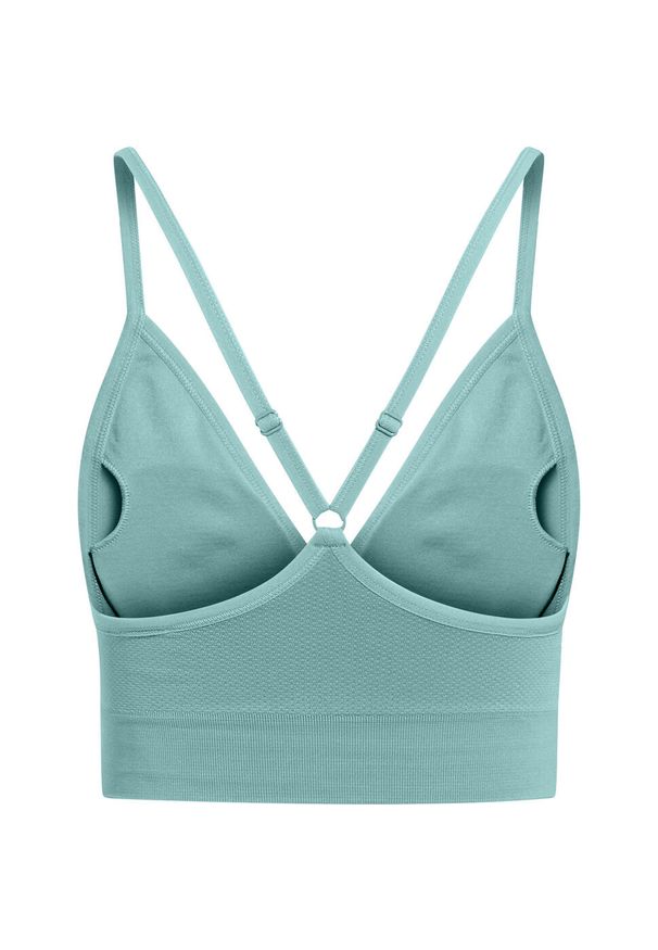 Odlo - Biustonosz damski ODLO Padded Seamless Soft 2.0 Sport Bra. Kolor: niebieski